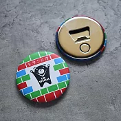 《桐鹿》茄芷風格  磁鐵開瓶器2入_ 黑熊