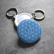 《桐鹿》與鹿同行系列 鑰匙圈2入_ 生命之花能量鹿