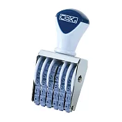 【COX 三燕】3號字 六連號碼印 字高4.4mm /個 NO.3-6