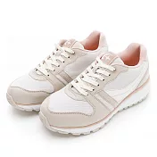 MOONSTAR月星 雨天不敗防水止滑防水女鞋 JP22.5 米白