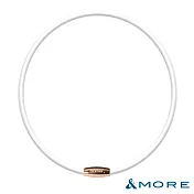 &MORE愛迪莫 GX Pro 石墨烯超傳導鈦鍺項鍊  S  質感玫金+白色