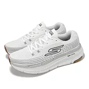 Skechers 慢跑鞋 Max Cushioning Premier 2.0 男鞋 白 灰 厚底 緩震 運動鞋 220835WHT 26cm WHITE