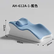 冰絲趴睡枕+小枕頭套裝 藍色