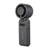 POLYWELL 折疊式數顯冰敷風扇 鐵灰