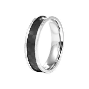 ROYAL DAMON 羅亞戴蒙 畫夜時刻戒指-大 13 銀黑