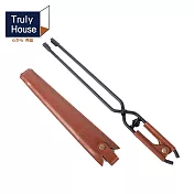 【Truly House】戶外燒烤木炭夾 營火夾 露營 戶外(兩色任選) 卡其色