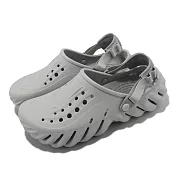 Crocs 涼拖鞋 Echo Clog 男鞋 女鞋 灰 大氣灰 波波克駱格 卡駱馳 2079371FT 22cm ATMOSPHERE