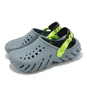 Crocs 洞洞鞋 Echo Clog 男鞋 女鞋 波波克駱格 池塘綠 涼鞋 卡駱馳 2079373YO 23cm POND