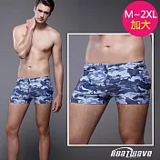 Heatwave熱浪 加大泳褲 平口灰藍迷彩(M-2XL)405 灰藍-M
