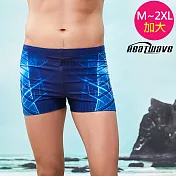 Heatwave熱浪 加大泳褲 平口靚藍(M-2XL)372 M