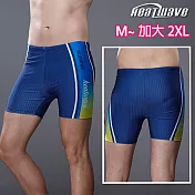 Heatwave熱浪 加大特大泳褲 五分黑藍帥勁(M-超大4XL)50399 藍色-M