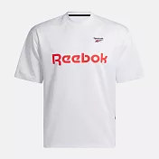 Reebok Ri Cross Check Jersey [100224002] 男女 T恤 運動上衣 休閒短袖 白 紅