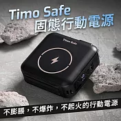 【Timo】Safe 安全防爆電芯 五合一多功能磁吸固態行動電源 12000mAh 星辰黑