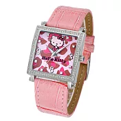 Hello Kitty 晶采都會腕錶-豹紋面