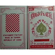 【金桃】迷你撲克牌 24打 /箱 4009 紅