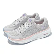 Skechers 慢跑鞋 Go Run Elevate 2.0-Badric 女鞋 灰 粉紅 緩衝 運動鞋 129008GYPK 24cm GRAY/PINK