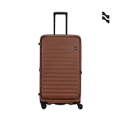 【LOJEL】升級版 CUBO FIT 29.5吋 前開式擴充 防盜防爆 雙齒拉鍊箱 煙燻紅褐色