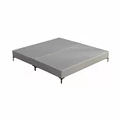 IDEA-米森質感貓抓皮5尺標準雙人床底 淺灰色