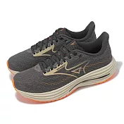 Mizuno 慢跑鞋 Wave Rider 29 男鞋 灰 卡其 波浪片 運動鞋 美津濃 J1GC2503-10 28cm GREY/KHAKI