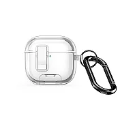 DUX DUCIS Apple 蘋果 AirPods 4 冰晶支架保護殼 防摔殼 透色殼 按鈕卡扣 -透明