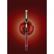 PELIKAN百利金 M200 MarbledRed紅色棕石紋 鋼筆-M尖