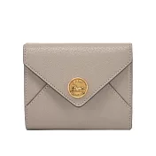 Chloe 粒面山羊皮信封短夾 灰色