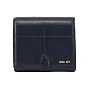 BURBERRY Snip小牛皮三折短夾 黑色