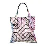 ISSEY MIYAKE 三宅一生 BAOBAO PRISM 7×7色彩錯覺手提袋-(多色選) 白色底妝