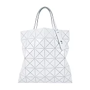 ISSEY MIYAKE 三宅一生BAOBAO  LUCENT6x6透光亮面手提包(多色選) 淺灰色