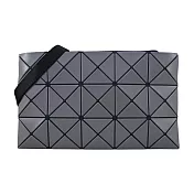 ISSEY MIYAKE 三宅一生BAOBAO LUCENT MATTE3x5皮質斜背包- 炭灰