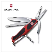 VICTORINOX 瑞士維氏瑞士刀 Ranger Gardener Grip 園藝系列 130mm/7用/紅黑 0.9713.C