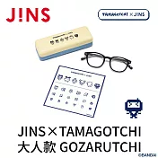 JINS×TAMAGOTCHI (URF-25A-171-194)大人款 GOZARUTCHI(黑色)