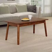 Homelike 喜家居100cm實木茶几-胡桃色(2526)