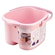 inomata日本製 按摩泡腳桶 足浴桶 洗腳盆18.7L 1入 淡粉紅