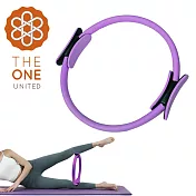 【The One】瑜珈皮拉提斯圈 健身環 肌力健身訓練環 瑜珈環 瑜珈圈 皮拉提斯 瑜珈輪 (紫色) 紫色