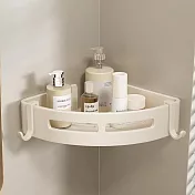 【i LIFE】三角層架(高度4.5cm 角落置物架 瀝水架 轉角置物架 浴室 廚房) 白色