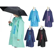 Champion 透明視窗 伸縮空間 小學/國中/女生雨衣 (140-160cm) 男女適用 140CM 天空藍