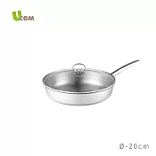 【瑞康屋 UCOM】鍋匠系列MT25台製複合金單柄平底鍋(20cm)