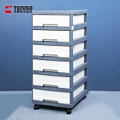 【日本天馬】33面寬六層收納抽屜櫃附輪(6低抽)