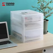 【日本天馬】A4桌上型抽屜收納盒(2低+1高抽)