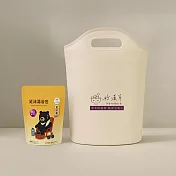 【好漢草】感溫摺疊足浴袋+足沐湯浴包PLUS-足好勇 (公主泡腳收納桶養生泡腳包)