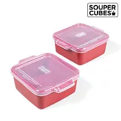 【Souper Cubes】陶瓷烤盅2入組_酒紅色 酒紅色