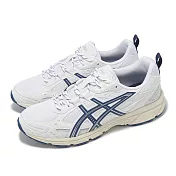 Asics 休閒鞋 GEL-Nunobiki 男鞋 女鞋 白 藍 山系 越野 復古跑鞋 亞瑟士 1203A536105 23cm WHITE/NAVY
