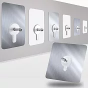 G+居家 加大貼面強力無痕貼螺絲釘扣組12入組8x8公分 透明8mm