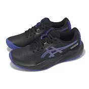 Asics 網球鞋 GEL-Challenger 15 男鞋 黑 藍 穩定 運動鞋 亞瑟士 1041A510001 27cm BLACK/DARK COBALT