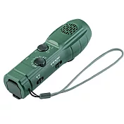 多功能收音機 手搖發電手電筒 SOS警報聲 多功能應急戶外手電筒 應急收音機 綠色