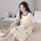 BJ COLLECTION 日系純棉萌熊寶貝系列短袖居家服睡衣 BJC50033 FREE 彩色