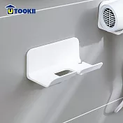 【UTOOKII】無痕免釘吹風機壁掛收納架