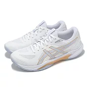 Asics 排球鞋 GEL-Tactic 13 2E 寬楦 男鞋 女鞋 白 藍 室內運動 緩衝 運動鞋 亞瑟士  1073A084102 24cm WHITE/BLUE FADE