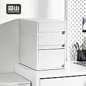 【日本霜山】無印風移動式三層抽屜置物收納櫃(附分類隔板)